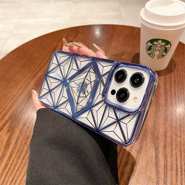 Luxury Plating Diamond Pattern iPhone Case