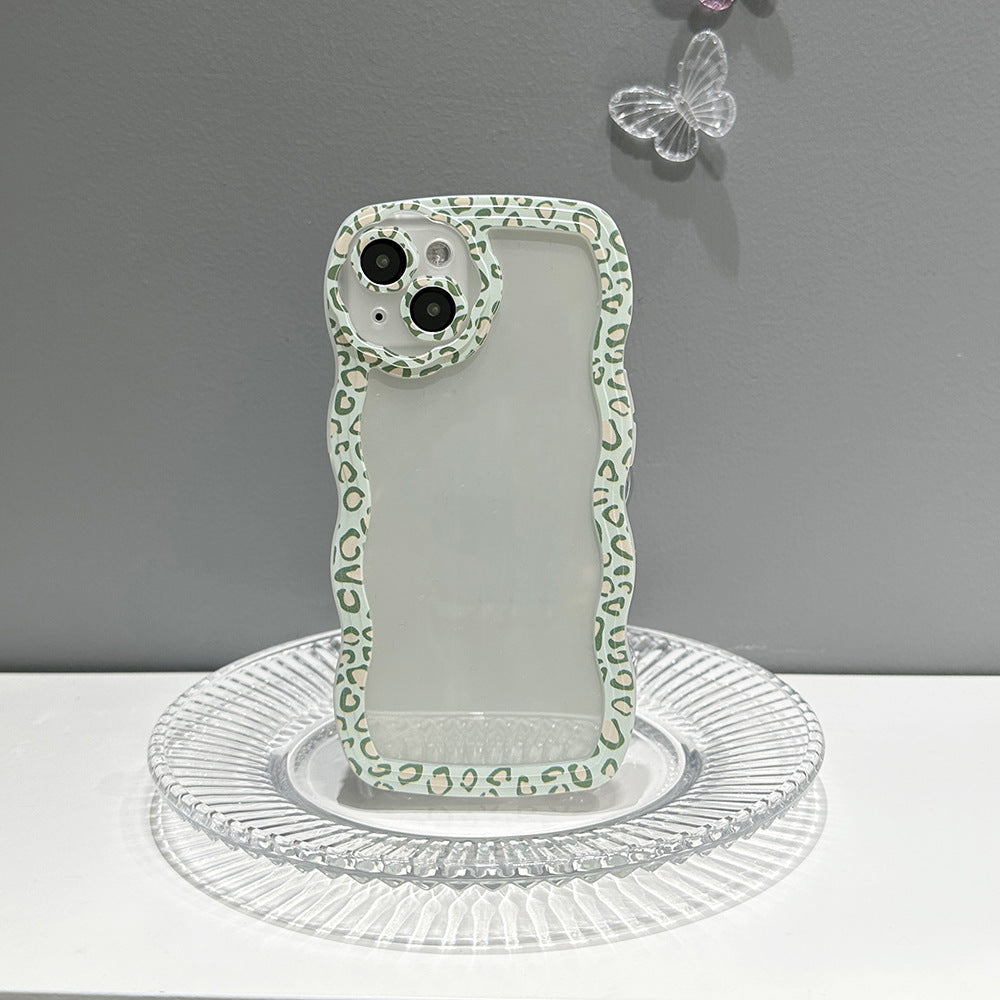 Leopard Wave Frame iPhone Case