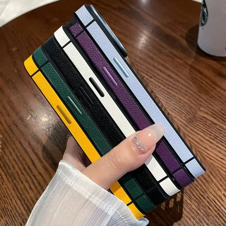 Leather Pattern Edge iPhone Case