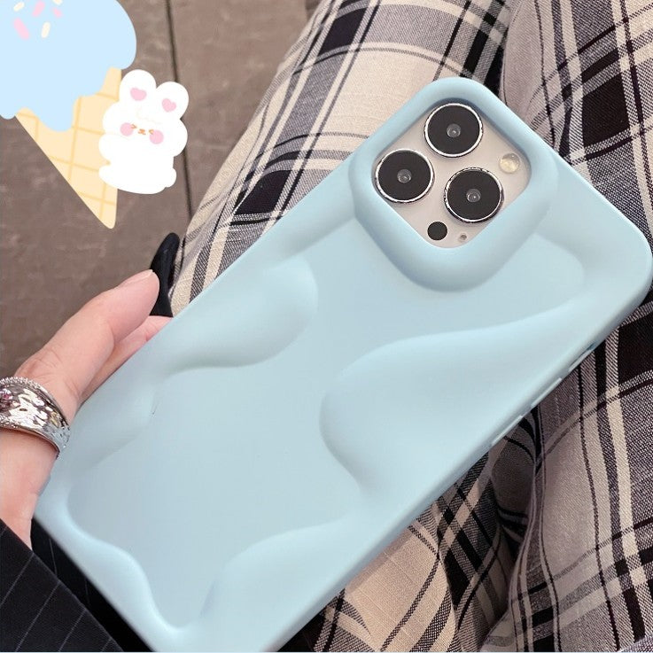 Luxury Candy Color Irregularity Wave Pattern iPhone Case