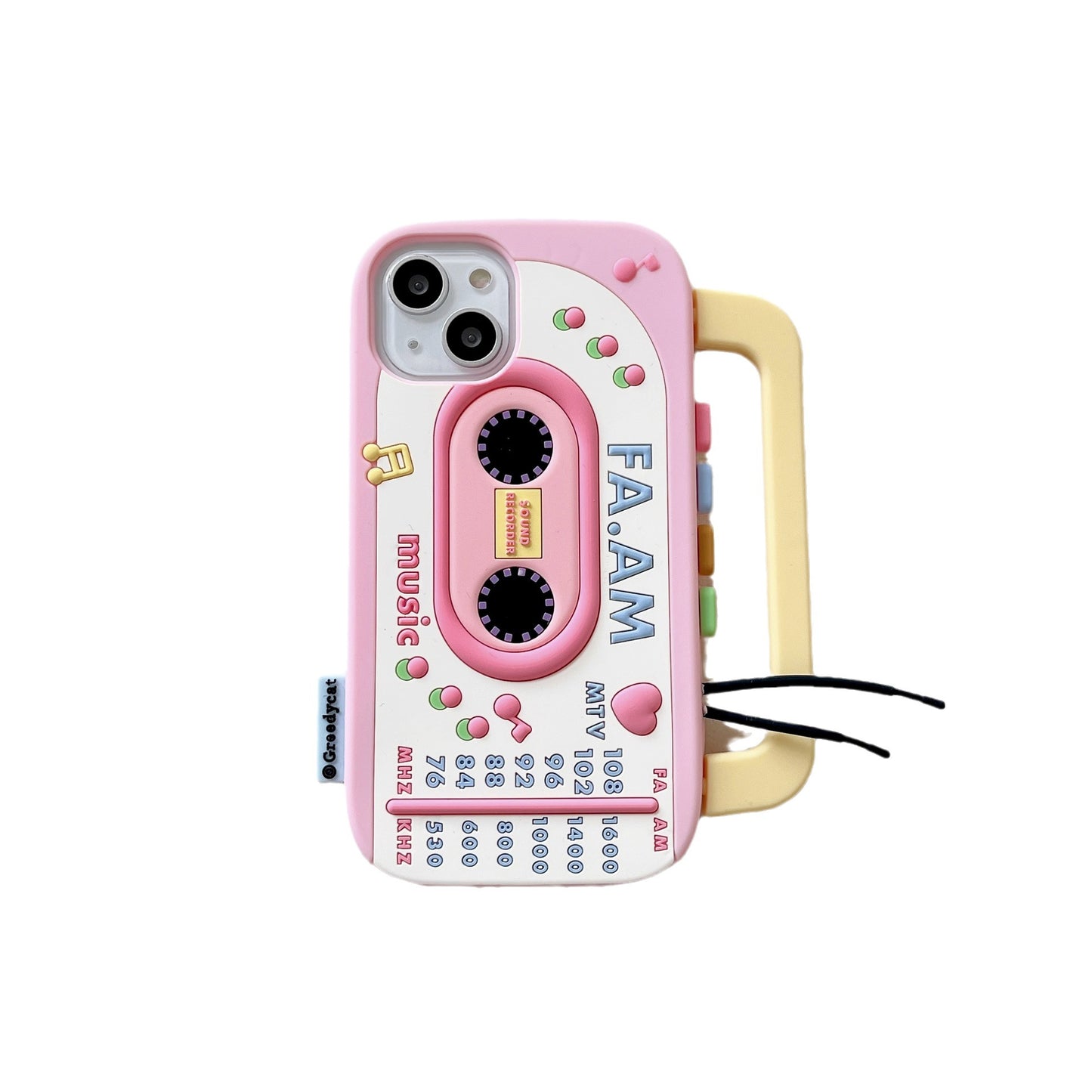 Cute 3D Audio Tape Pattern iPhone Case