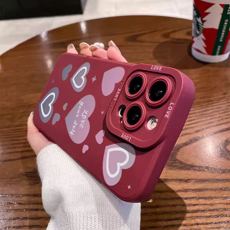 Cute Love Heart iPhone Case