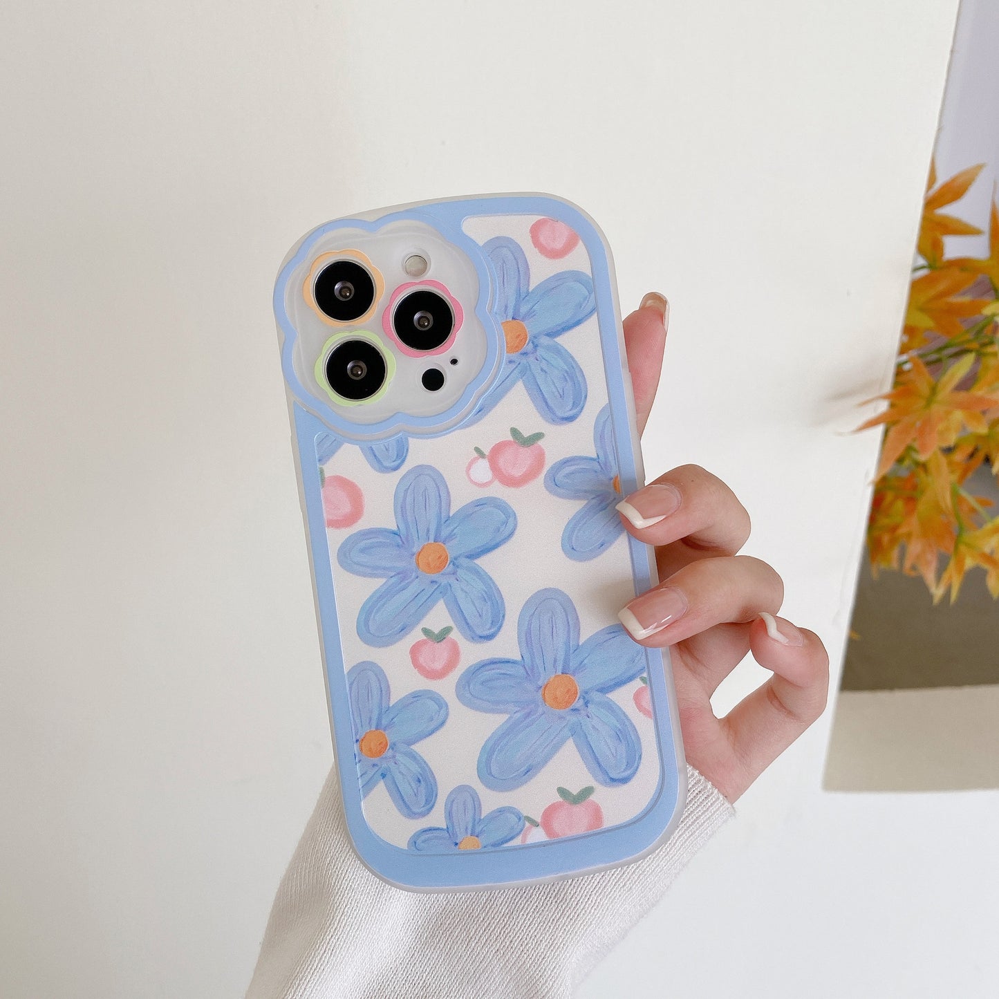 Flower Floral Matte Soft TPU iPhone Case