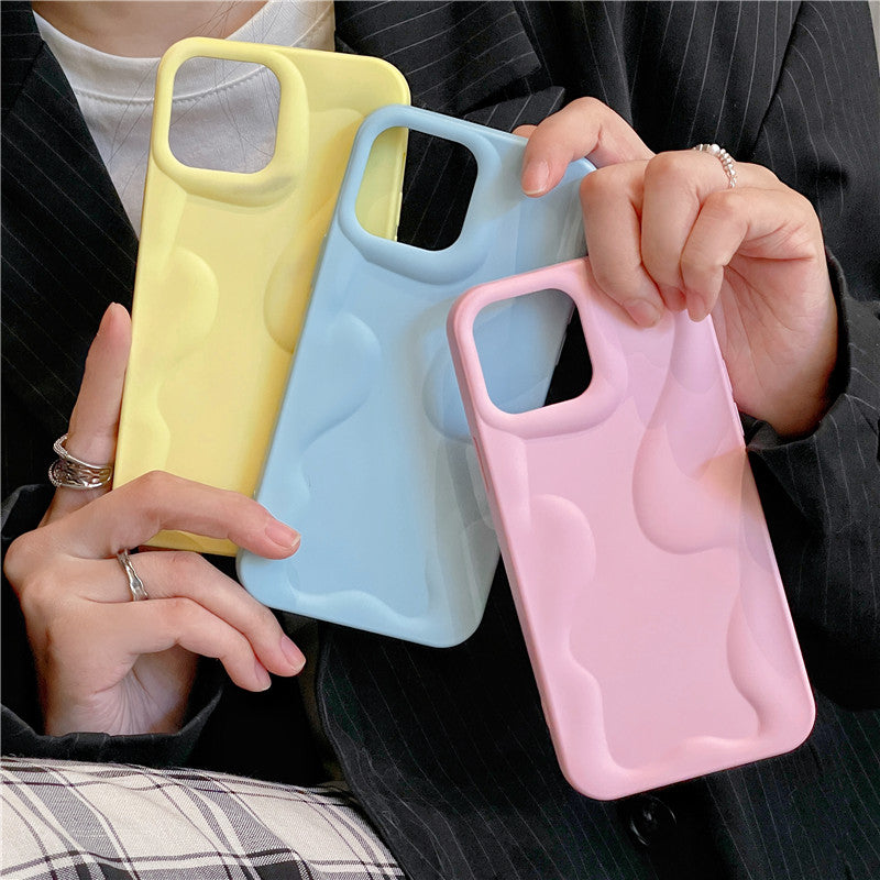 Luxury Candy Color Irregularity Wave Pattern iPhone Case