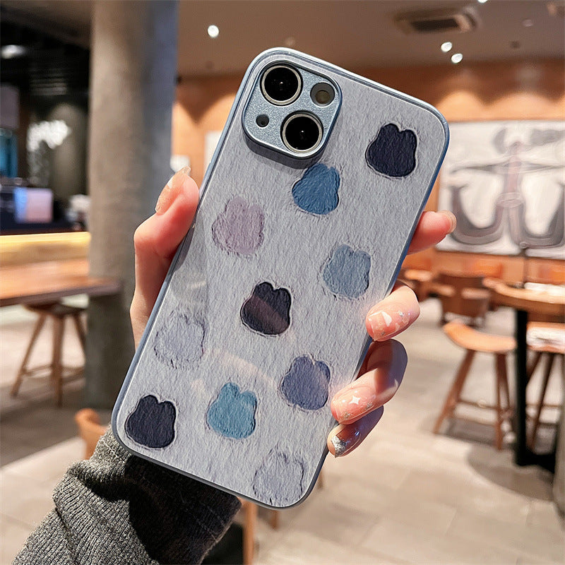 Cartoon Oil Paiting Rabbit iPhone Case