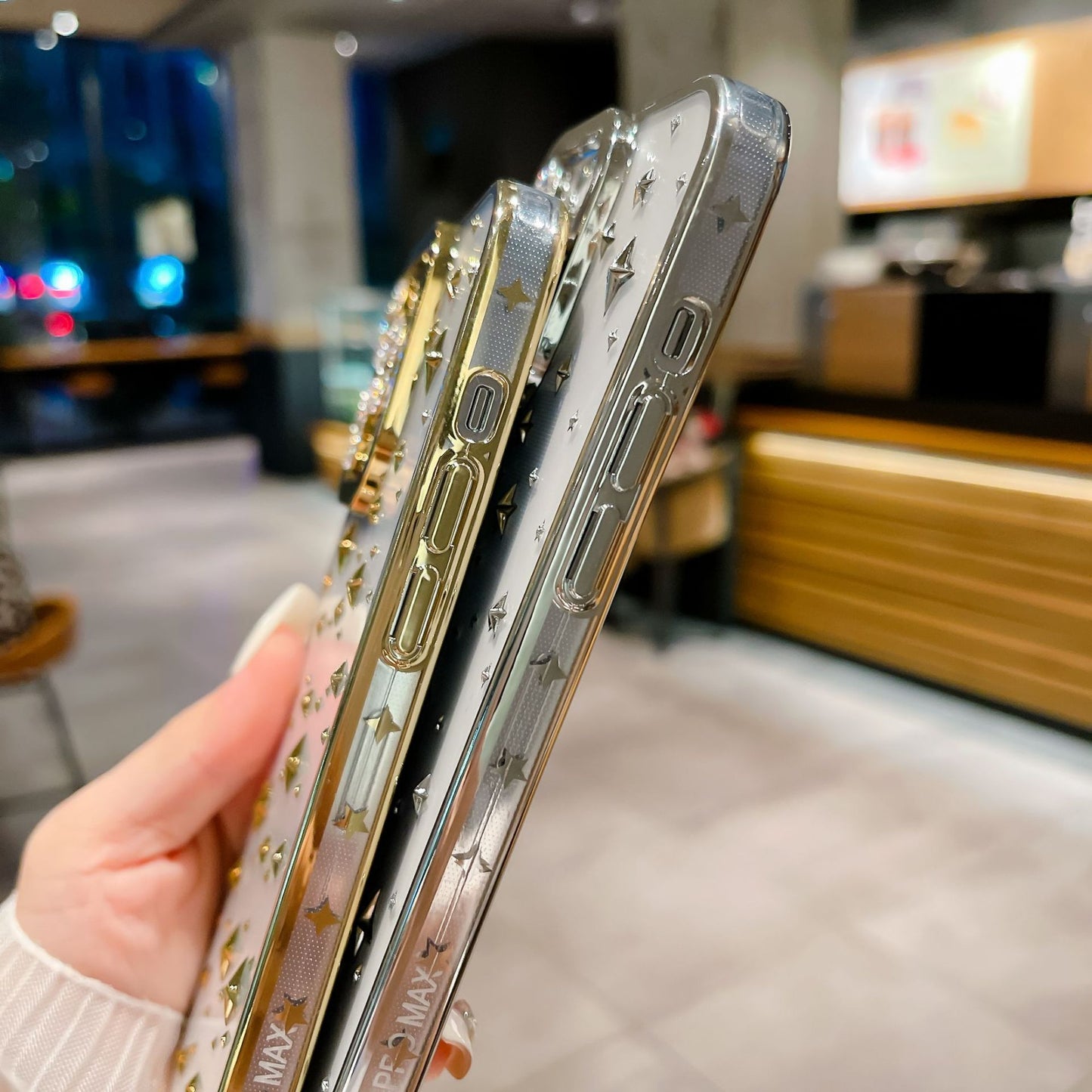 Chrome Stars iPhone Case