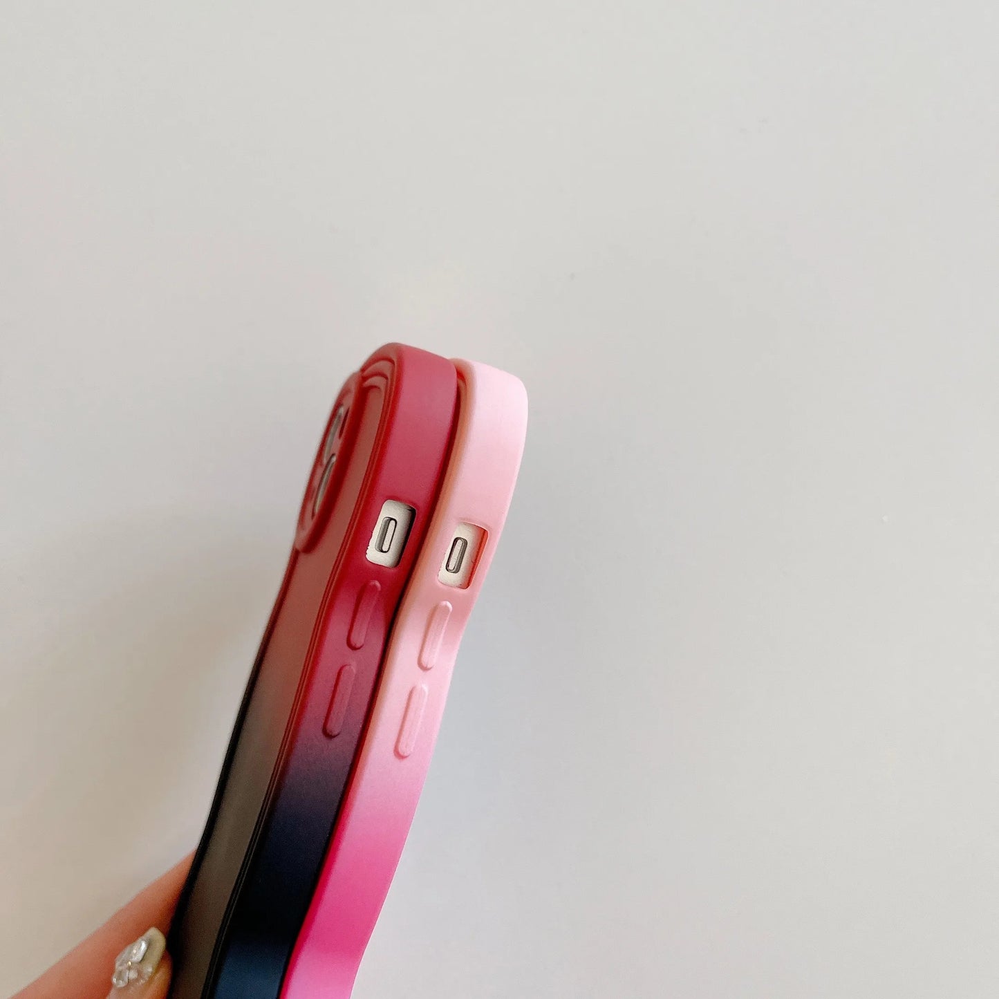 Cute 3D Curly Wave Gradient Colorful iPhone Case