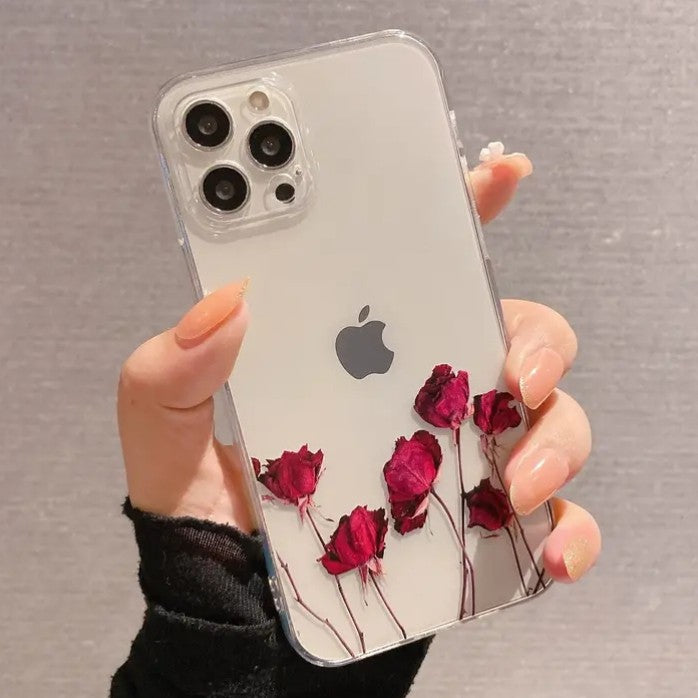 Rose Flower Pattern iPhone Case