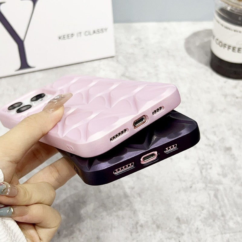 Chrome Love Heart iPhone Case