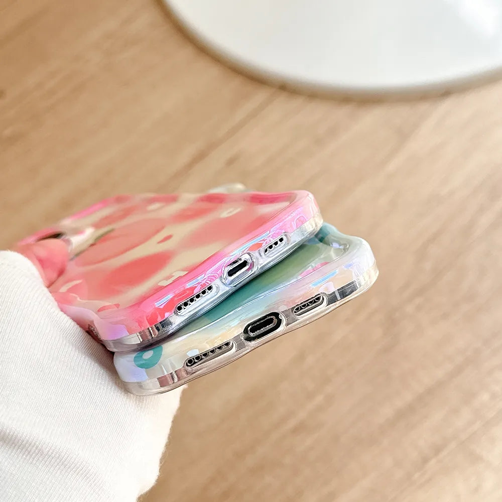 Summer Pink Peaches iPhone Case