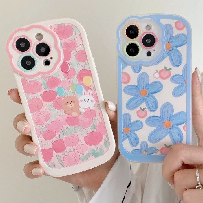 Flower Floral Matte Soft TPU iPhone Case