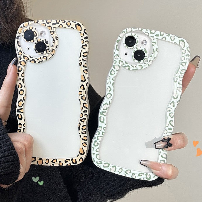 Leopard Wave Frame iPhone Case