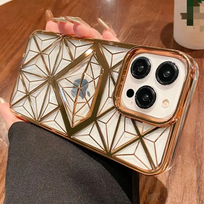 Luxury Plating Diamond Pattern iPhone Case