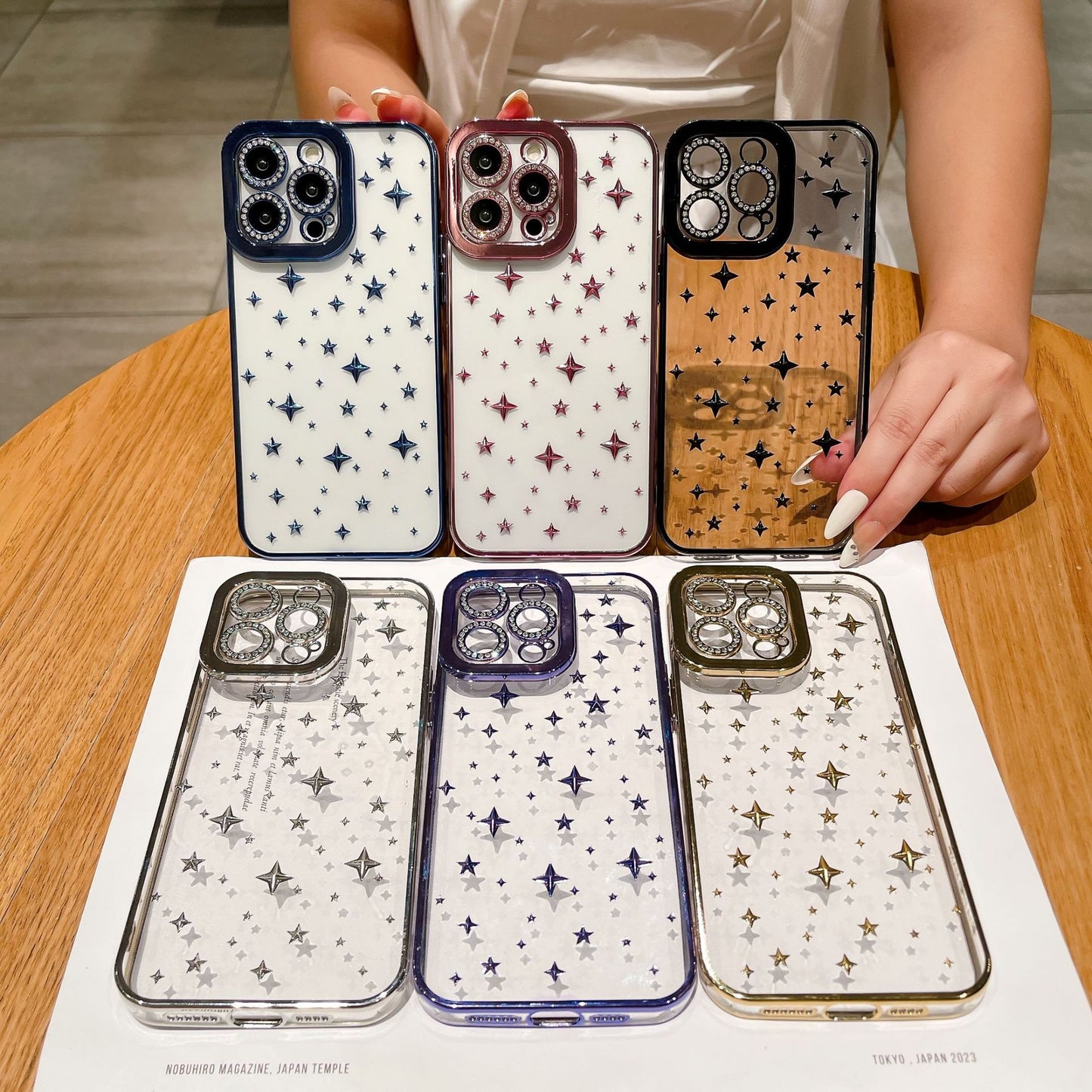 Chrome Stars iPhone Case
