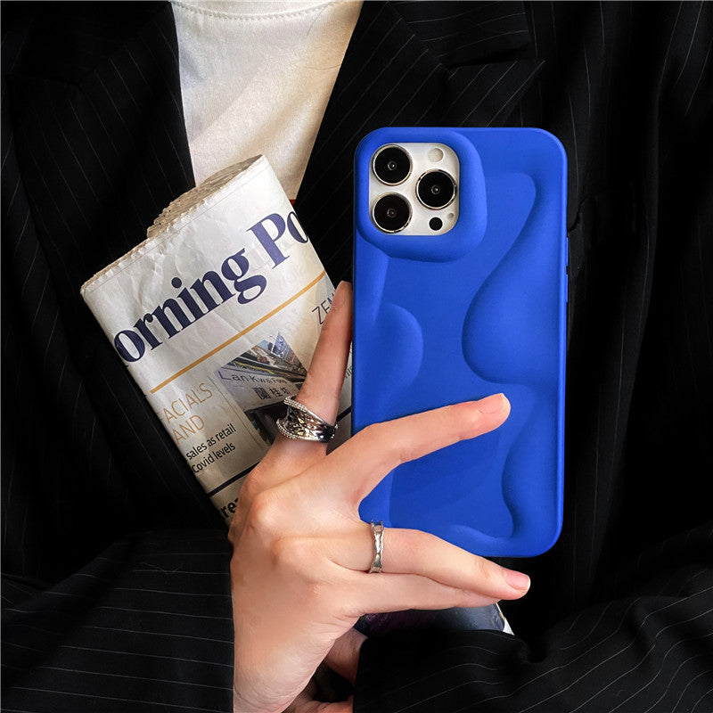 Luxury Candy Color Irregularity Wave Pattern iPhone Case