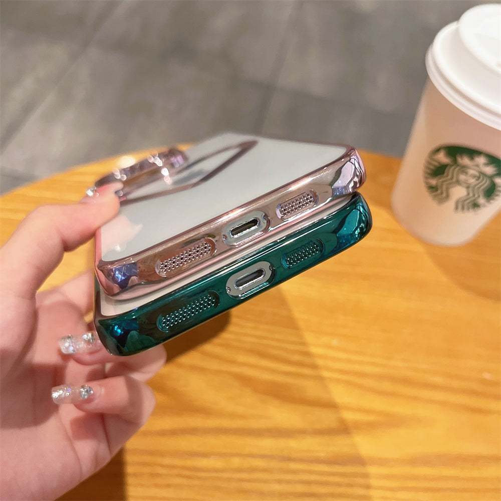 Luxury Plating Heart iPhone Case