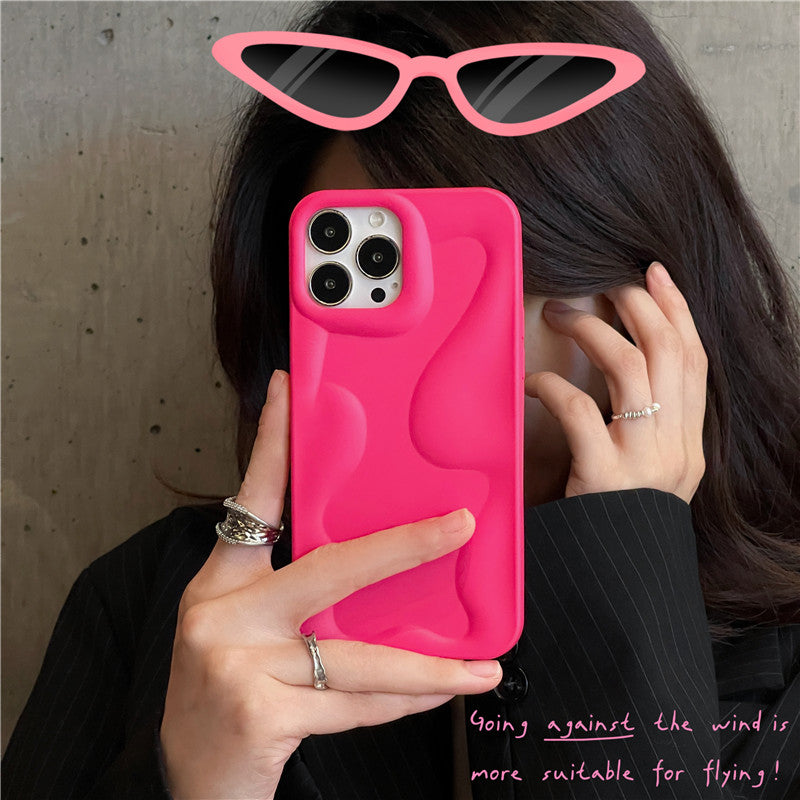 Luxury Candy Color Irregularity Wave Pattern iPhone Case