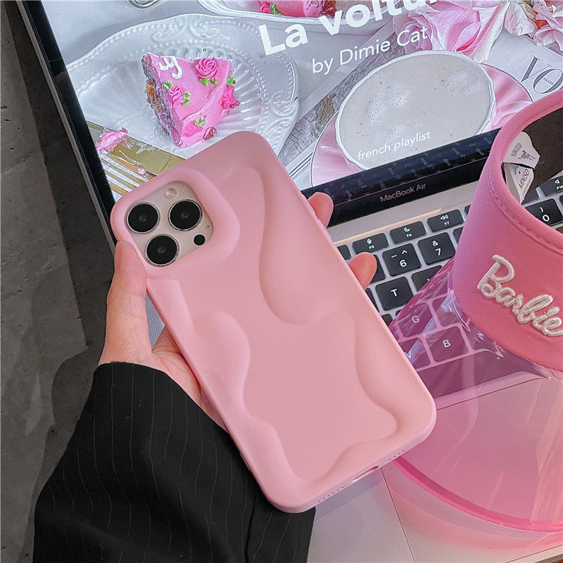 Luxury Candy Color Irregularity Wave Pattern iPhone Case
