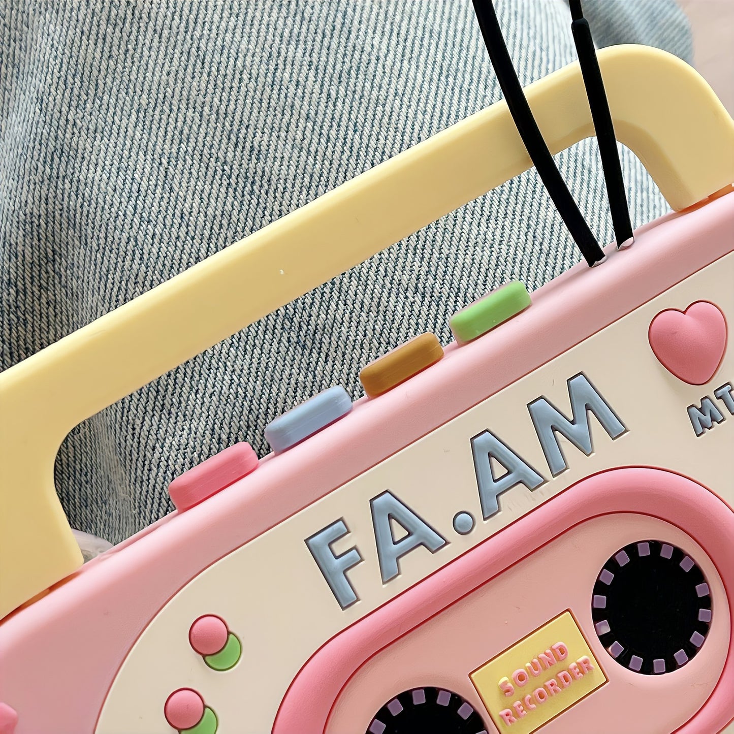Cute 3D Audio Tape Pattern iPhone Case