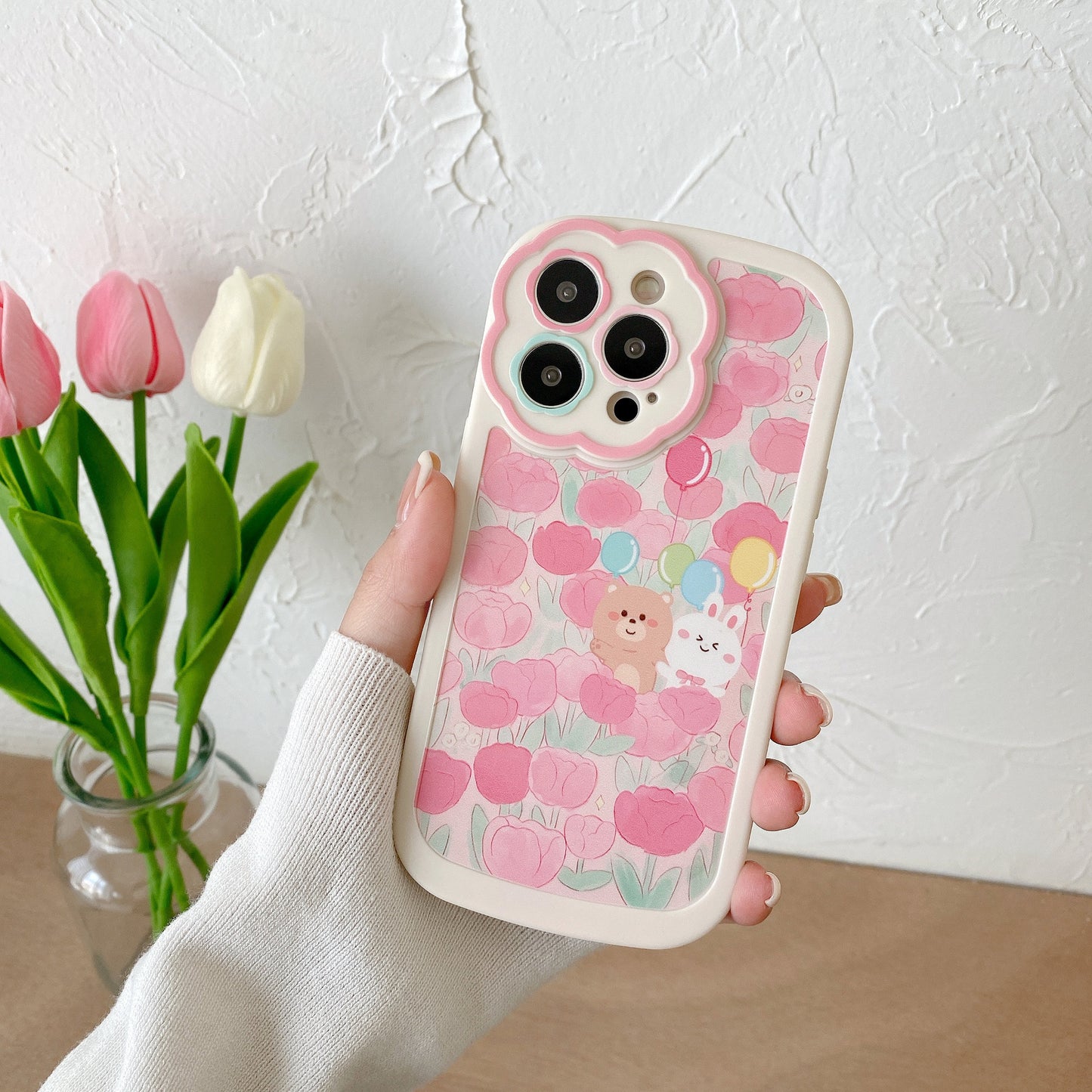Flower Floral Matte Soft TPU iPhone Case