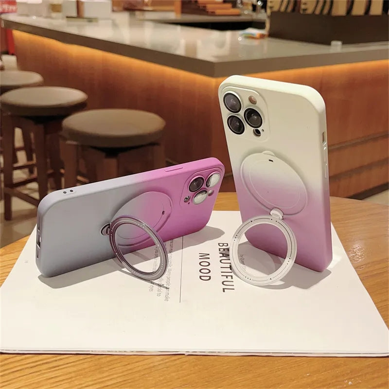 Gradient Magnetic Bracket for Magsafe Magnetic Wireless Charging iPhone Case