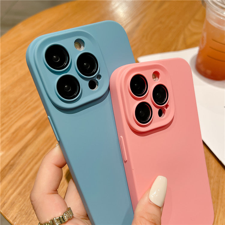 Solid Color Liquid Silicone iPhone Case