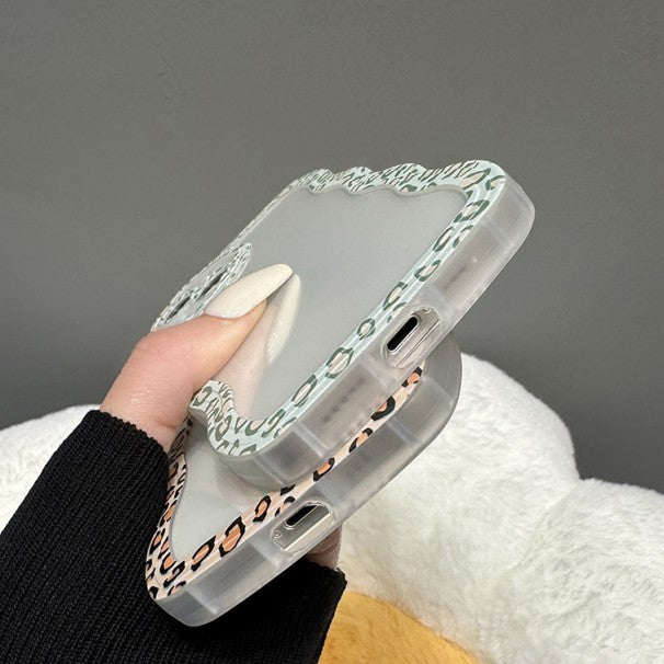 Leopard Wave Frame iPhone Case