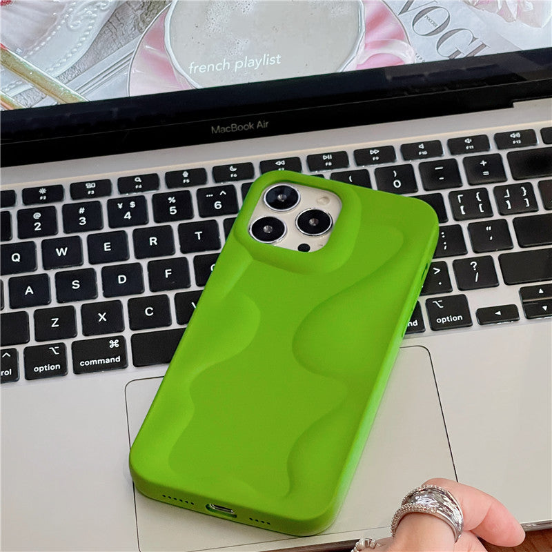 Luxury Candy Color Irregularity Wave Pattern iPhone Case