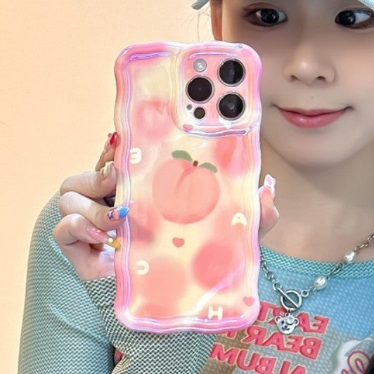 Summer Pink Peaches iPhone Case