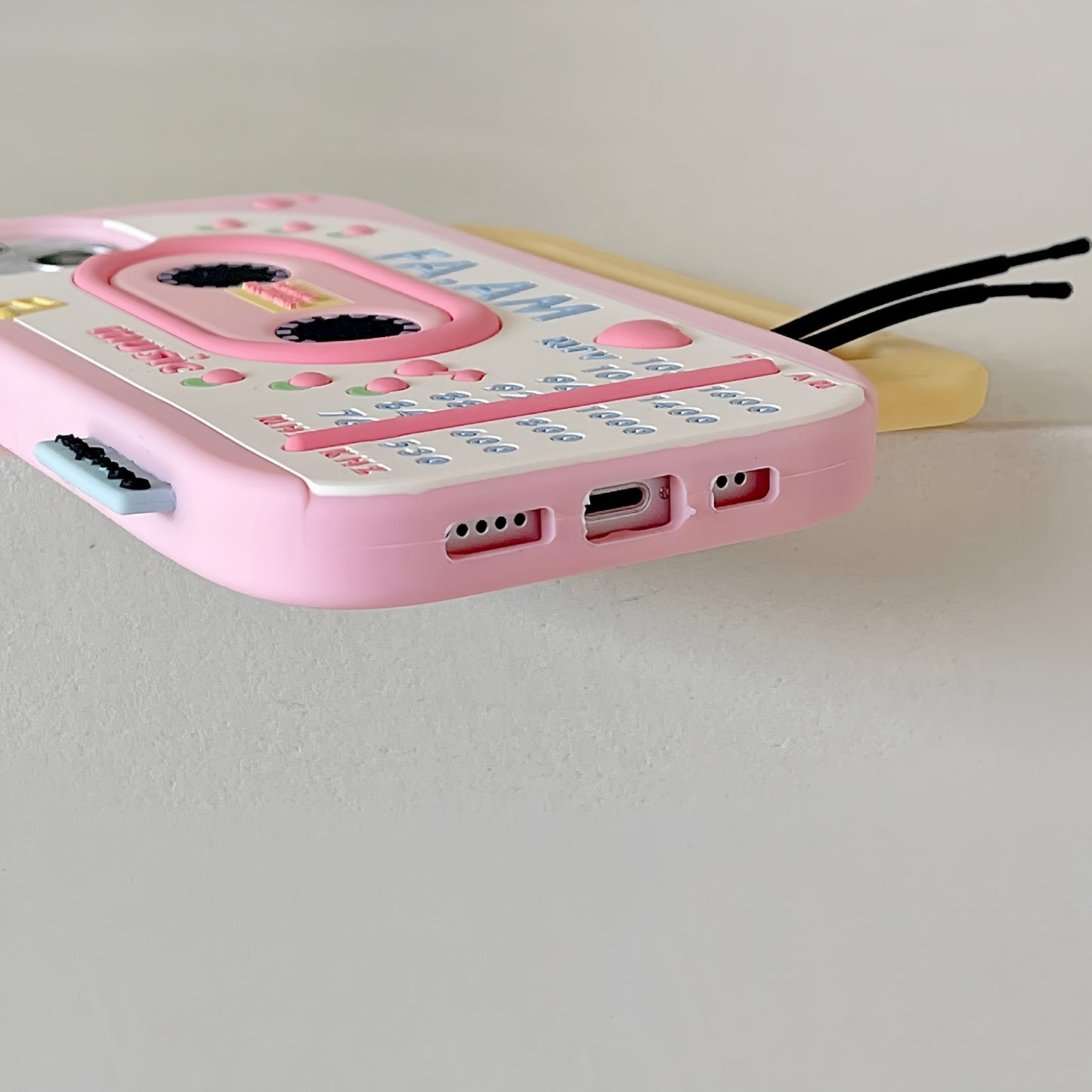 Cute 3D Audio Tape Pattern iPhone Case