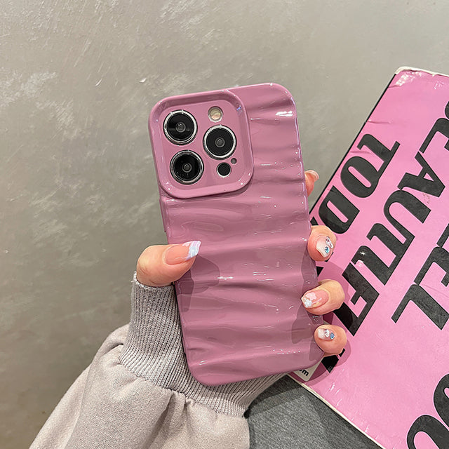 3D Water Ripple Pattern Shockproof Compatible with iPhone Case