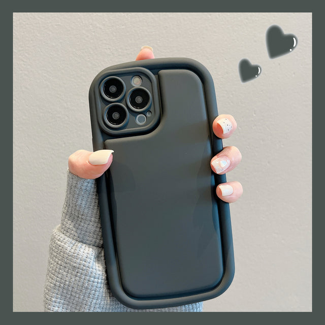 Luxury Retro Liquid Silicone Soft Shockproof Matte Compatible with iPhone Case