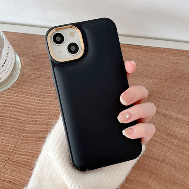 Candy Color Plating Camera Shockproof Compatible with iPhone Case