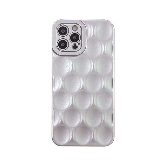 Fashion 3D Honeycomb Pattern Soft Silicone Shockproof Compatible with iPhone Case