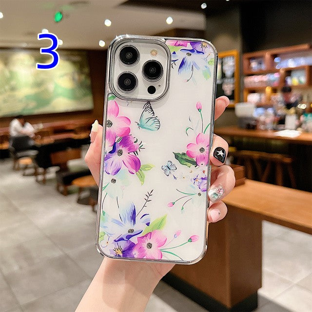 Flower Floral Butterfly Compatible with iPhone Case