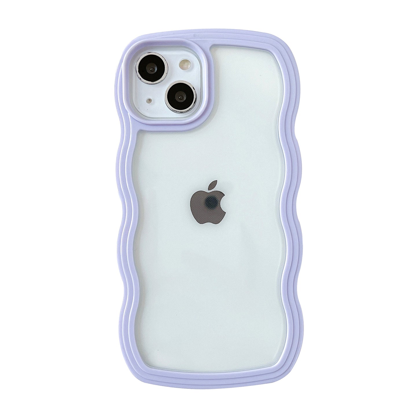 Cute Curly Wave Frame Shape Shockproof Soft Compatible with iPhone Case