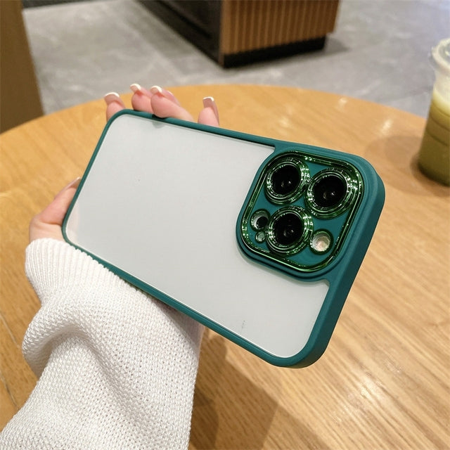 Transparent Shockproof Camera Lens Compatible with iPhone Case