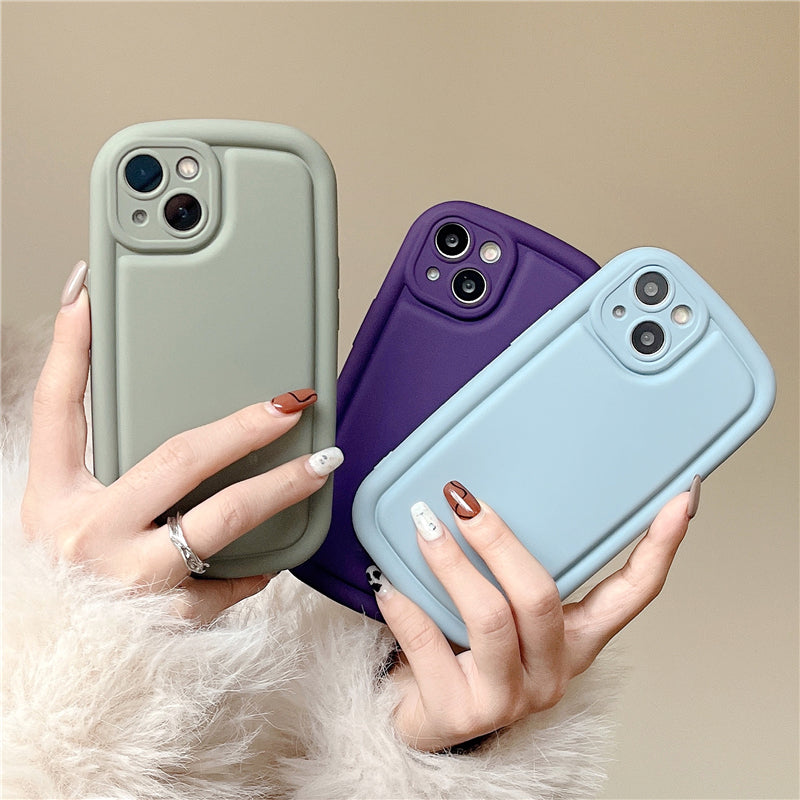 Luxury Retro Liquid Silicone Soft Shockproof Matte Compatible with iPhone Case