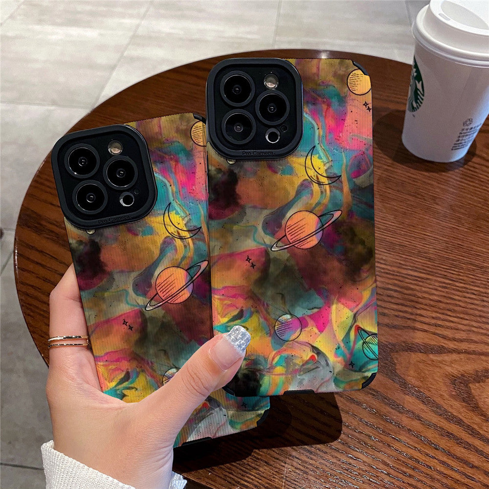 Colorful Planet Universe Compatible with iPhone Case