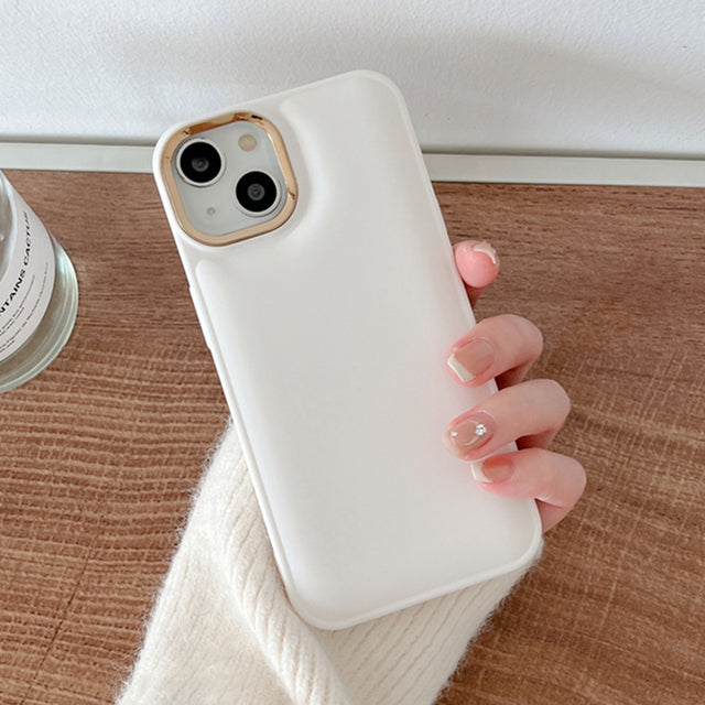 Candy Color Plating Camera Shockproof Compatible with iPhone Case