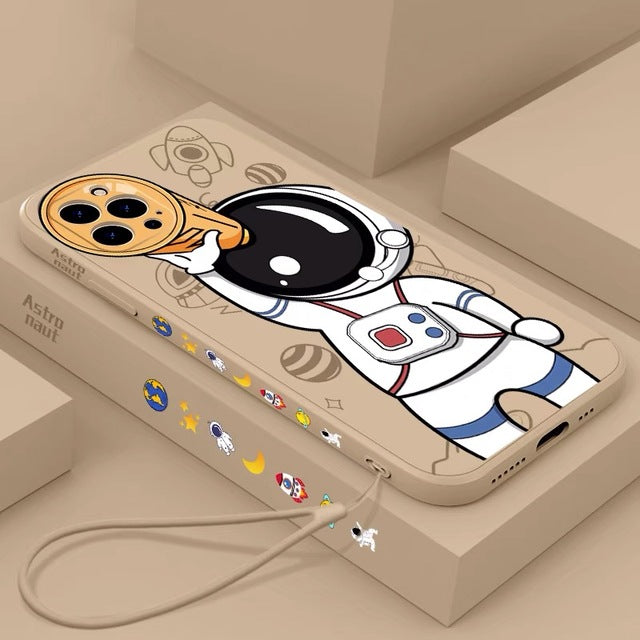 Cute Astronaut Hand Lanyard Soft Compatible with iPhone Case