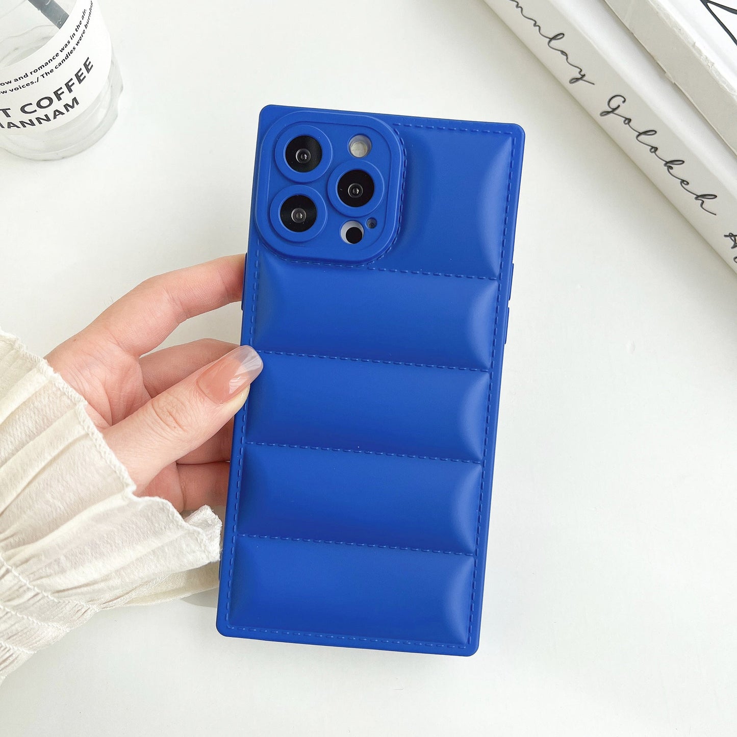 Square Down Jacket Compatible with iPhone Case