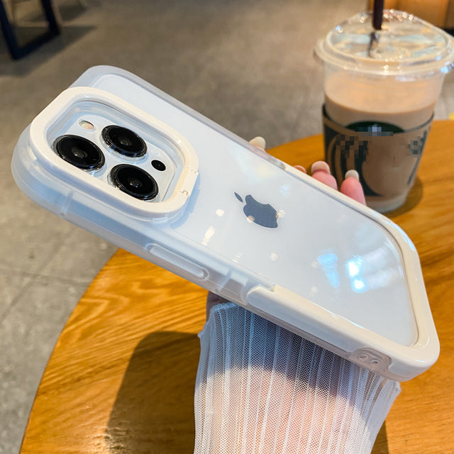 Invisible Folding Holder Camera Lens Stand Clear Compatible with iPhone Case