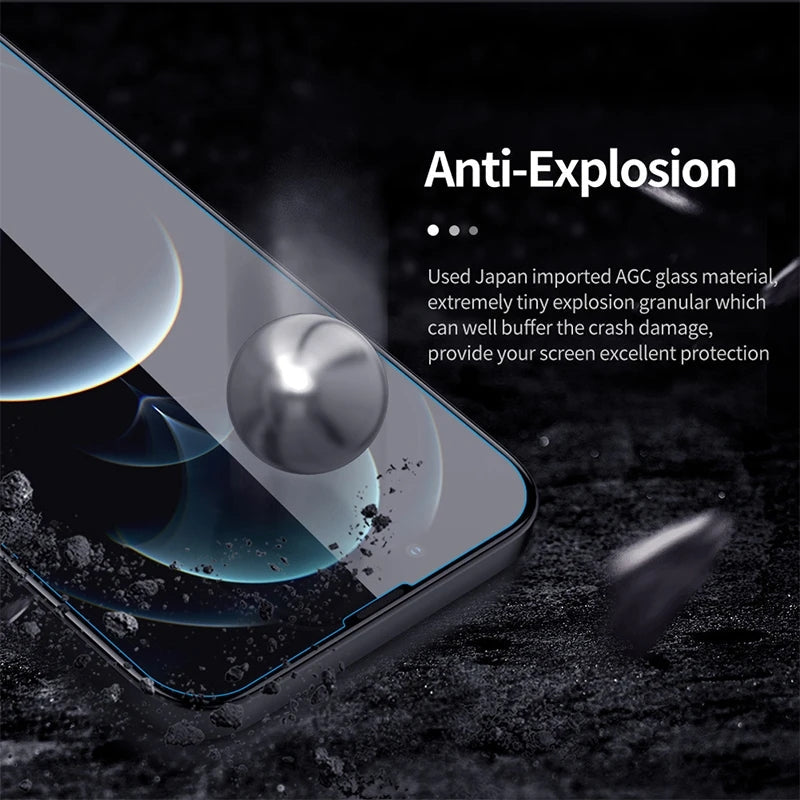 5PCS Protective Tempered Glass Compatible with iPhone Screen Protectors
