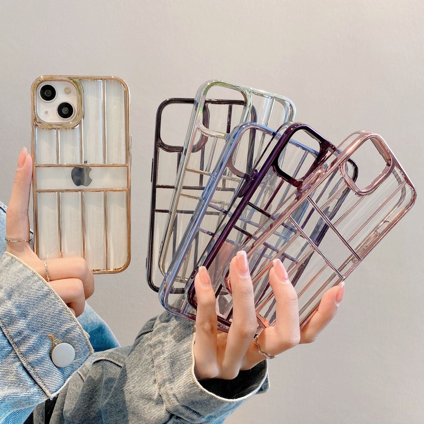 Plating Strip Compatible with iPhone Case