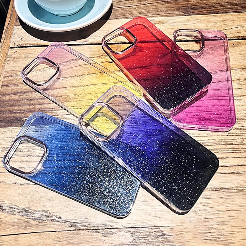 Luxury Fashion Glitter Bling Clear Compatible with iPhone Case