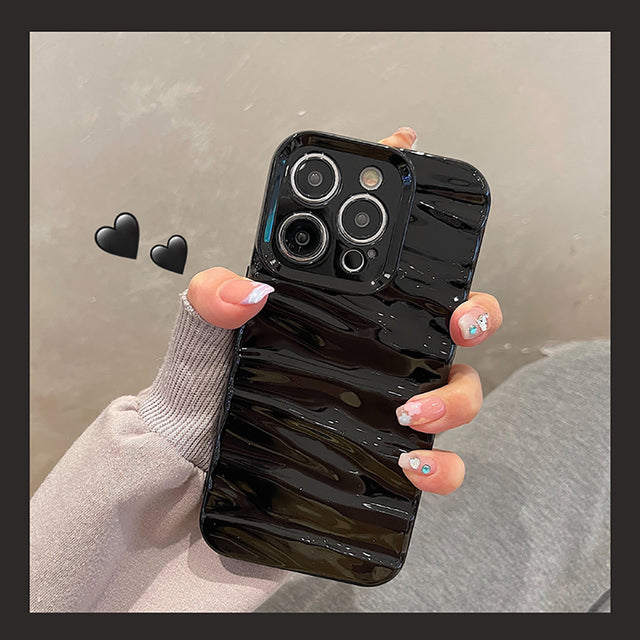 3D Water Ripple Pattern Shockproof Compatible with iPhone Case