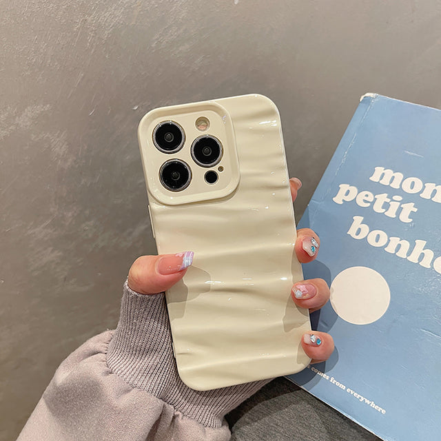 3D Water Ripple Pattern Shockproof Compatible with iPhone Case