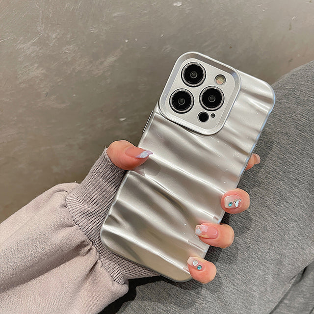 3D Water Ripple Pattern Shockproof Compatible with iPhone Case