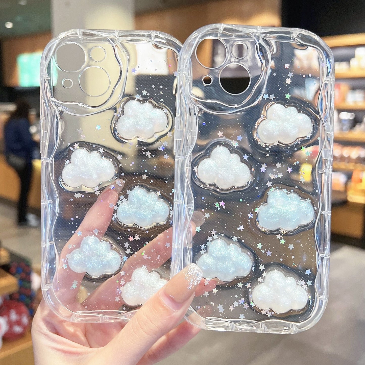 Cute 3D Cloud Compatible with iPhone Case